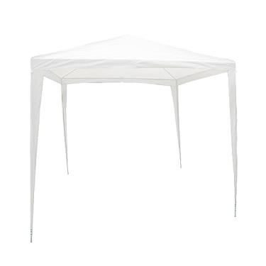 Imagem de Tenda modelo Gazebo 2,40 x 2,4m Cor Branco para Praia como Guarda Sol, Camping, Piscina, Àreas Abertas Com proteçã UV