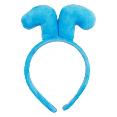 Imagem de Tiara de Cabelo Infantil Taimes Tiara Azul Orelhas Bidu Turma da Mônica em Poliéster e Plástico Azul