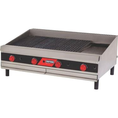 Imagem de Char Broiler a Gás CCP4 98x47cm Pedra Cerâmica Ferro Fundido Inox Croydon