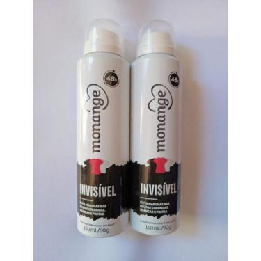 Imagem de Kit 2 desodorantes Monange Invisível 150ml