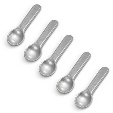 Imagem de Kit 5 Pegador Colher Sorvete Açaí Concha Alumínio Resistente - MK Uten