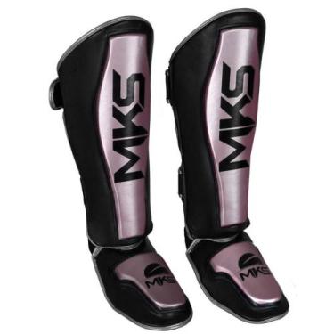 Imagem de Caneleira MKS Combat Energy Muay Thai e Kickboxing, Rosa metálico, P