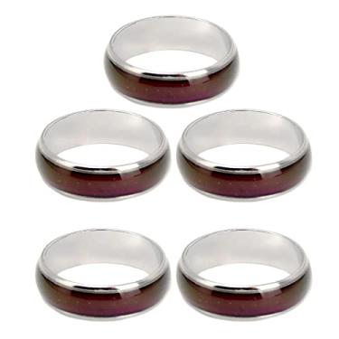 Imagem de LoveinDIY 5 anéis unissex de liga de humor emoção sensação mudança de cor 16/17/18/19/20 mm