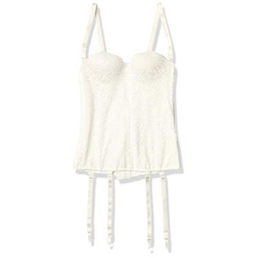 Imagem de Carnival Sutiã espartilho feminino plus size sem costura moldado, Marfim, 48DDD