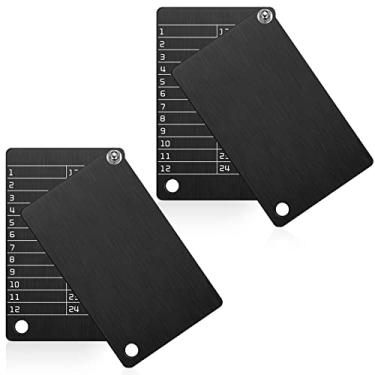 Imagem de Hotop Carteira de aço com 4 placas, criptomoeda, armazenamento de sementes, carteira cripto para hardware Bitcoin Cold Backup, compatível com hardware BIP39 (preto)