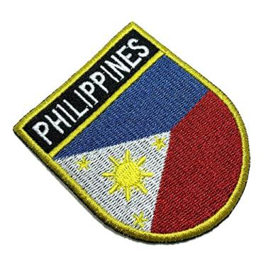 Imagem de BP0218ET01 Bandeira Filipinas Patch Bordado Termo Adesivo