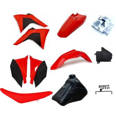 Imagem de Kit Plástico Amx Adaptável Completo Crf 230 P/ Xr 200 Xr 250