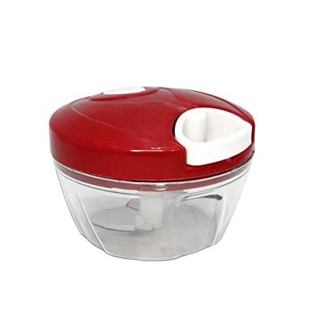 Imagem de Processador Multiuso De Alimentos Manual Com 3 Lâminas (Vermelho)