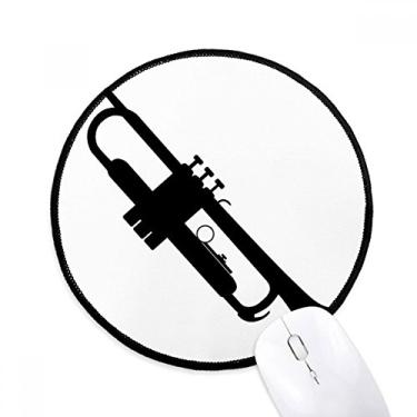 Imagem de DIYthinker Horn Música Clássica Sons de Vitalidade Mouse Pad Desktop Escritório Tapete Redondo para Computador