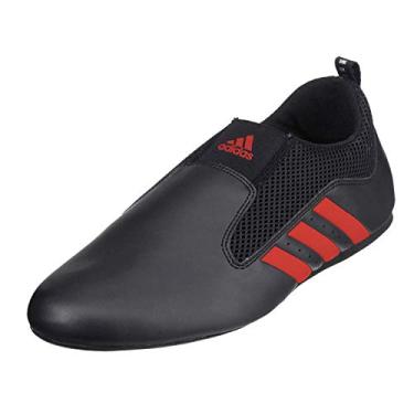 Imagem de adidas Contestant Pro Ultraleve Artes Marciais Kung Fu Taekwondo Tapete para Treinamento Interno - Preto Vermelho - Tamanho 3 (215 mm)