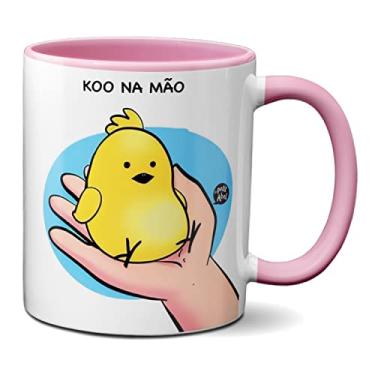 Imagem de Caneca Engraçada Koo na Mão Presente Criativo Rede Social (Rosa)
