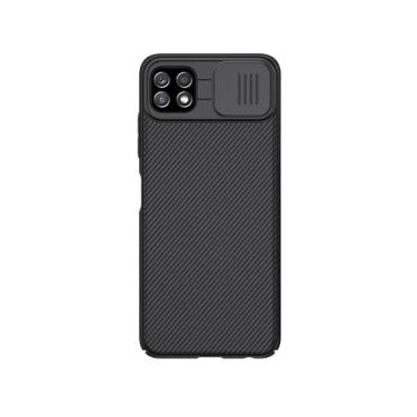 Imagem de Capa para Samsung Galaxy A22 5G 6.6” (Not 4G) capinha com capa protetora para câmera e ajuste fino, capa de proteção para câmera case (preto)