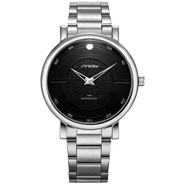 Imagem de Relógio de Pulso Sinobi Relógio Elegante de Aço Inoxidável À Prova D'agua (C2)
