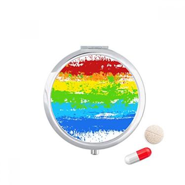 Imagem de Stippling Rainbow Gay Ilustração lésbica Caixa de armazenamento de remédios