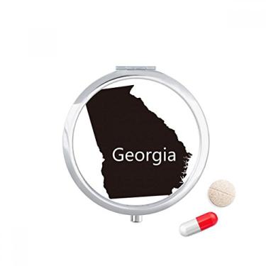 Imagem de Georgia America – Caixa de armazenamento de medicamentos com contorno do mapa dos EUA