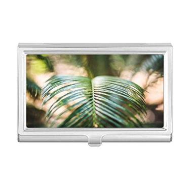 Imagem de Porta-cartões de visita com imagem de planta verde e porta-cartões