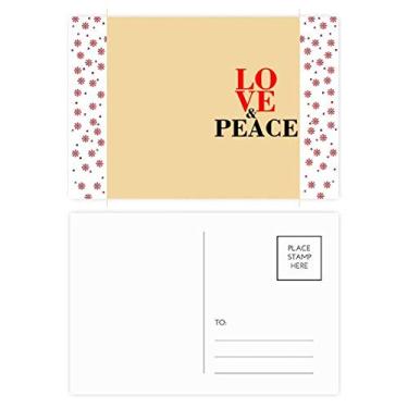 Imagem de Cartão postal para celebração de flores de Natal No War Mundo Amor e Paz Cartão postal Bênção