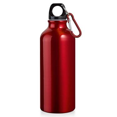 Imagem de Garrafa Squeeze Sport 500 ml com Mosquetão TopGet (Vermelho)