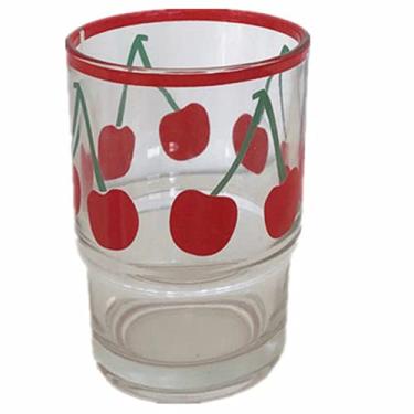 Imagem de PAYNAN 240 ml de vidro padrão cereja retrô para casa copo de café leite decoração de casa