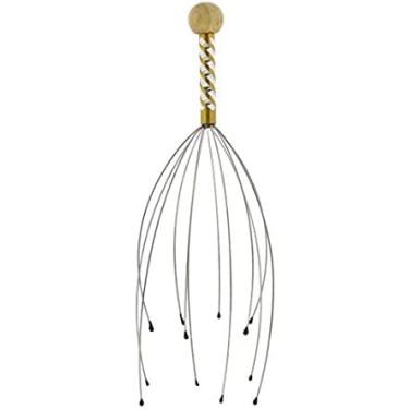 Imagem de WhopperIndia Massageador de couro cabeludo portátil para cabeça formigamento, arranhador e alívio de estresse conjunto de ferramentas para estimulação do cabelo 20 cm