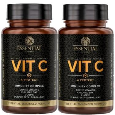 Imagem de Kit 2x Vit C 4 Protect - (120 caps cada) - Vitamina C - Essential Nutrition