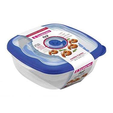 Imagem de Sanremo - Conjunto com 3 Sanremo - Potes Herméticos Plástico Quadrado, Linha Flor