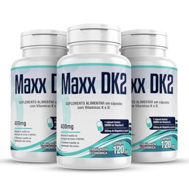 Imagem de Maxx DK2 Vitamina K2 + D3 2000ui 3x120 Cápsulas 1/dia