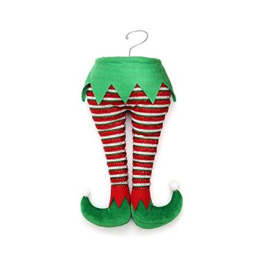 Imagem de Enfeite de árvore de Natal com pernas de elfo presas para decoração interna e externa, ornamentos de festa, 3 estilos, pernas de elfo para artesanato