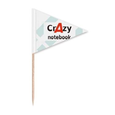 Imagem de Breve Best Cool Crazy Notebook Jotter Pocketbook Toothpick Triangle Cupcake Toppers Flag