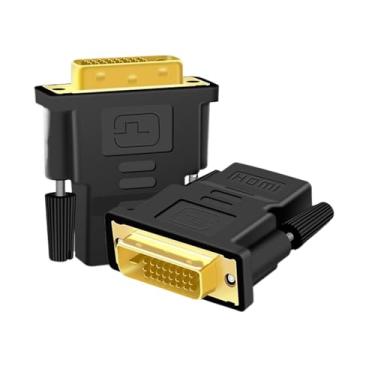 Imagem de 24+1 DVI Male To HDMI-Compatible Female Converter To DVI Adapter Support 1080P HD 24+5 DVI To Fit Compatible PC HDTV Projector Adapte (Color : C)