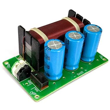 Imagem de Jolooyo Distribuidor divisor de frequência de áudio de 1 via crossover de subwoofer de graves puros de 200W