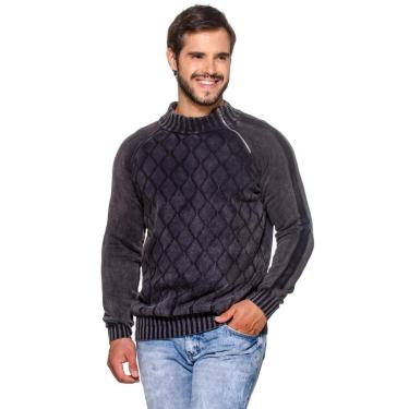 Imagem de Blusa Officina Do Tricô Estonada Gola Alta Algodão Masculina-Masculino