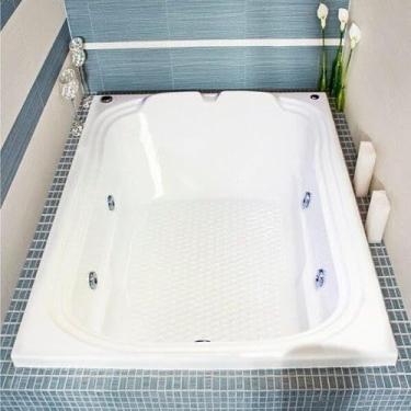 Imagem de Banheira de Hidromassagem Ouro Fino Acrílica Goldline Dupla 150cmx110cmx40cm Branco
