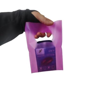 Imagem de 100 SACOLAS PLASTICA BOCA DE PALHAÇO 16x20x0,13 1°LINHA (PINK TRANSPARENTE)