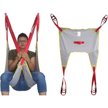 Imagem de Eslinga de perna dividida para elevadores de pacientes, banho de chuveiro de pacientes, eslinga grande para banheiro, eslinga de elevação para idosos bariátricos, eslingas de elevação de pac