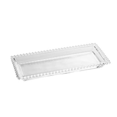Imagem de WOLFF - Travessa de Cristal 30cm x 13cm x 3cm - Transparente - Linha Pearl