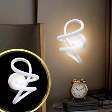 Imagem de Gimpo, Luminária Arandela 24W Teto Parede Anel Infinito Duplo 3x1 LED Lustre Plafon Gimpo KJGD-339-BRANCO