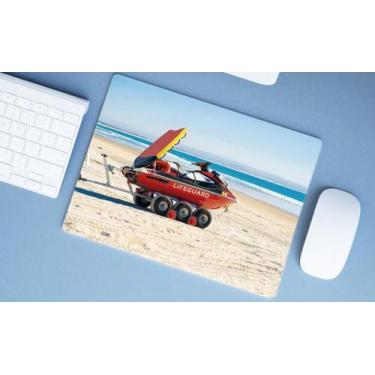 Imagem de Mouse Pad Emborrachado Personalizado Grande Náutico Oceania Praia Mar 