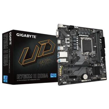 Imagem de Placa Mãe Gigabyte B760M H DDR4 mATX LGA 1700 DDR4 HDMI VGA M.2 USB 3.