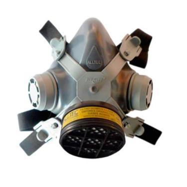 Imagem de Máscara semi facial Respirador C/ Filtro Gases Ácidos e vapores orgâni