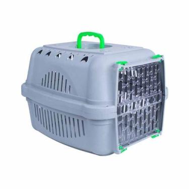 Imagem de Caixa de Transporte DuraPets Power Verde para Cães e Gatos  - Tamanho 