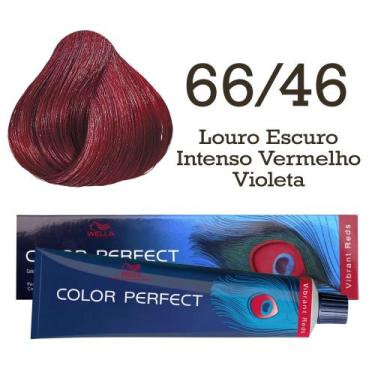 Imagem de Coloração Color Perfect 66/46 Louro Escuro Intenso Vermelho Violeta  W
