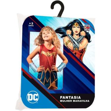 Imagem de Fantasia m mulher maravilha - 3 a 5  anos - novabrink - BABY BRINK