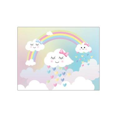 Imagem de Painel de Festa Horizontal 1,55 X 1,20 - Chuva de Amor e Corações Arco