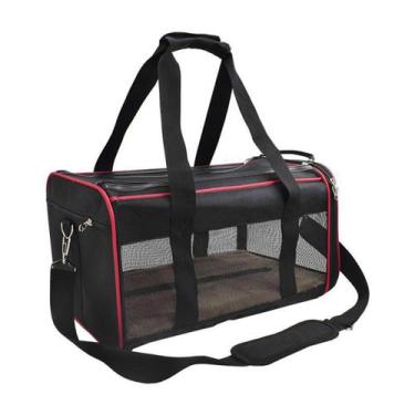 Imagem de Bolsa Pet Passeio Viagem Transporte Avião Luxo Cachorros e Gatos Verme