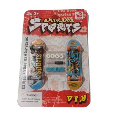 Imagem de Skate de dedo, 2 Mini Skate, C/Acessórios, Skate Dedo 8 Rodinhas Ferra