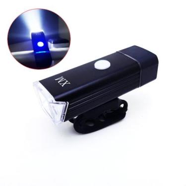 Imagem de Farol Lanterna LED Sinalizador Para Bike Bicicleta Recarregável USB - 
