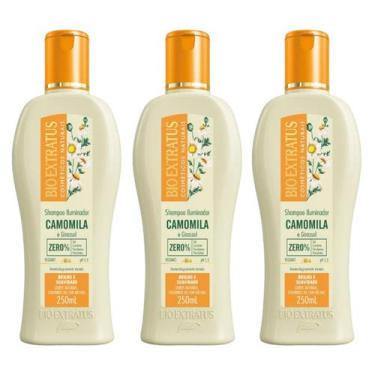 Imagem de Kit 3 Shampoo Iluminador Camomila 250ml Bio Extratus - BIOEXTRATUS