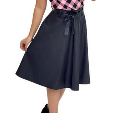 Imagem de Saia material sintético Evangélica Midi Rodada - Look Modas Octavio, G