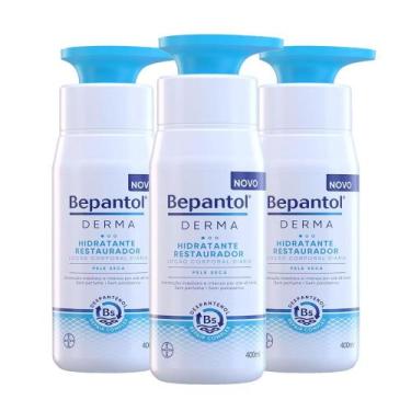 Imagem de Kit 3 Bepantol Derma Loção Corporal Hidratante Restaurador 400ml cada